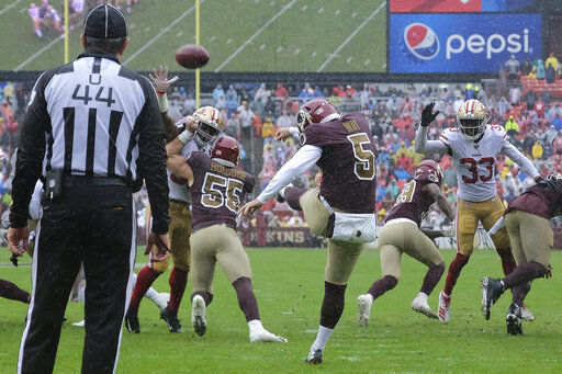 Tress Way among Week 7 punting leaders